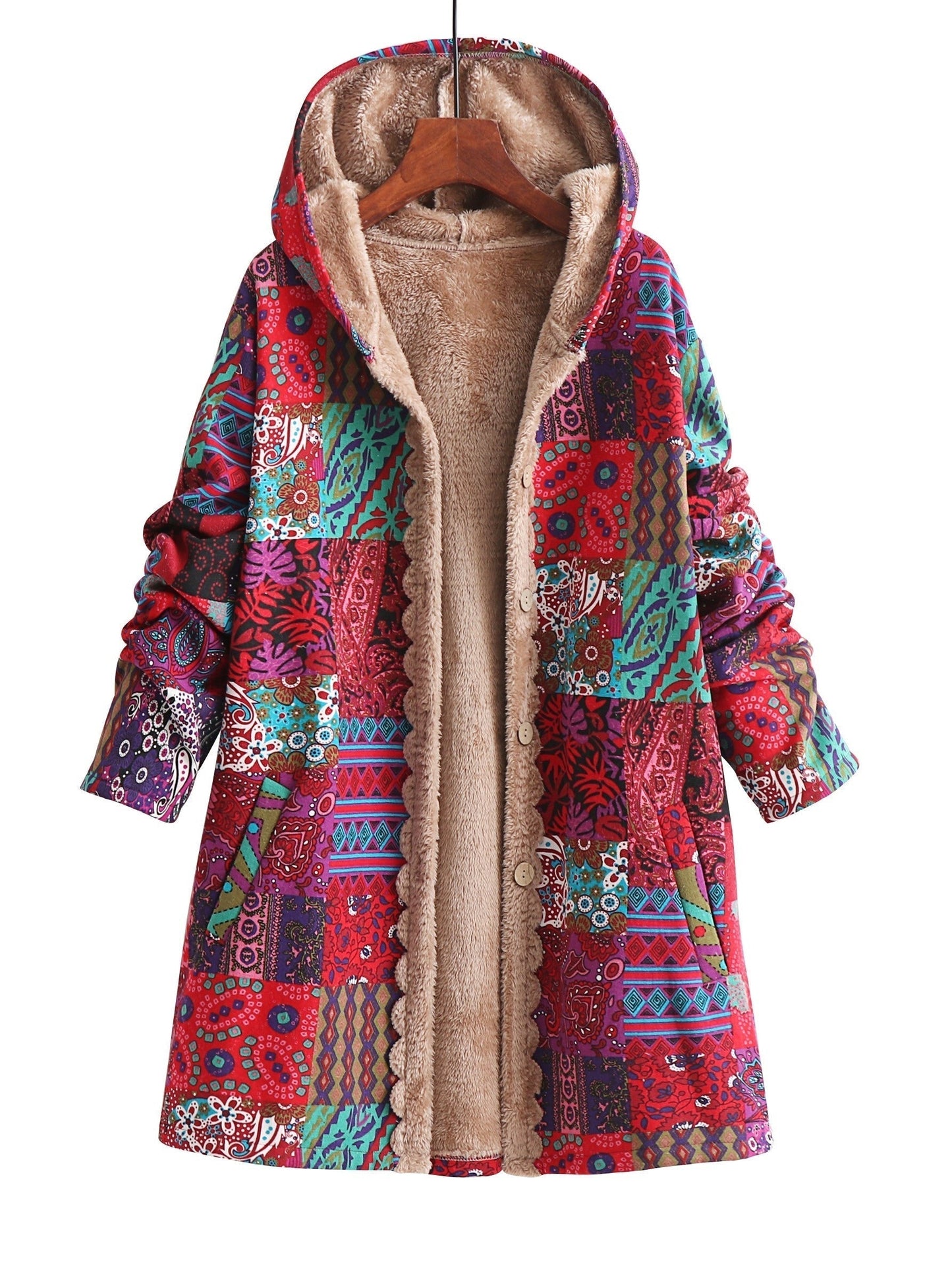 Lydia - cappotto patchwork boho