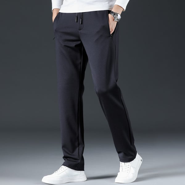 Pantalon droit décontracté homme anti-rides