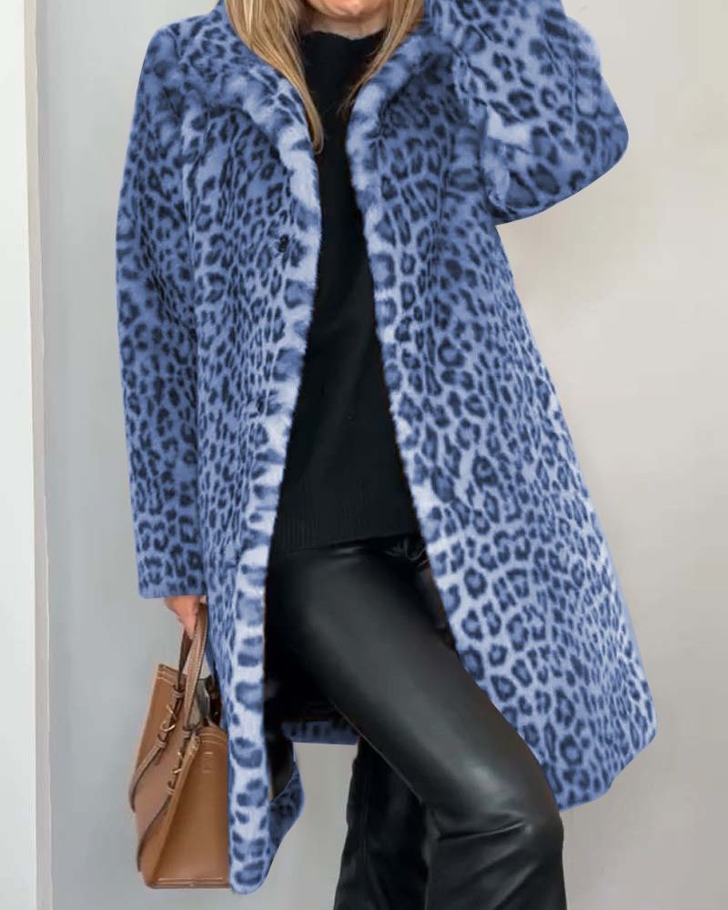 Nerina   -  cappotto leopardato elegante