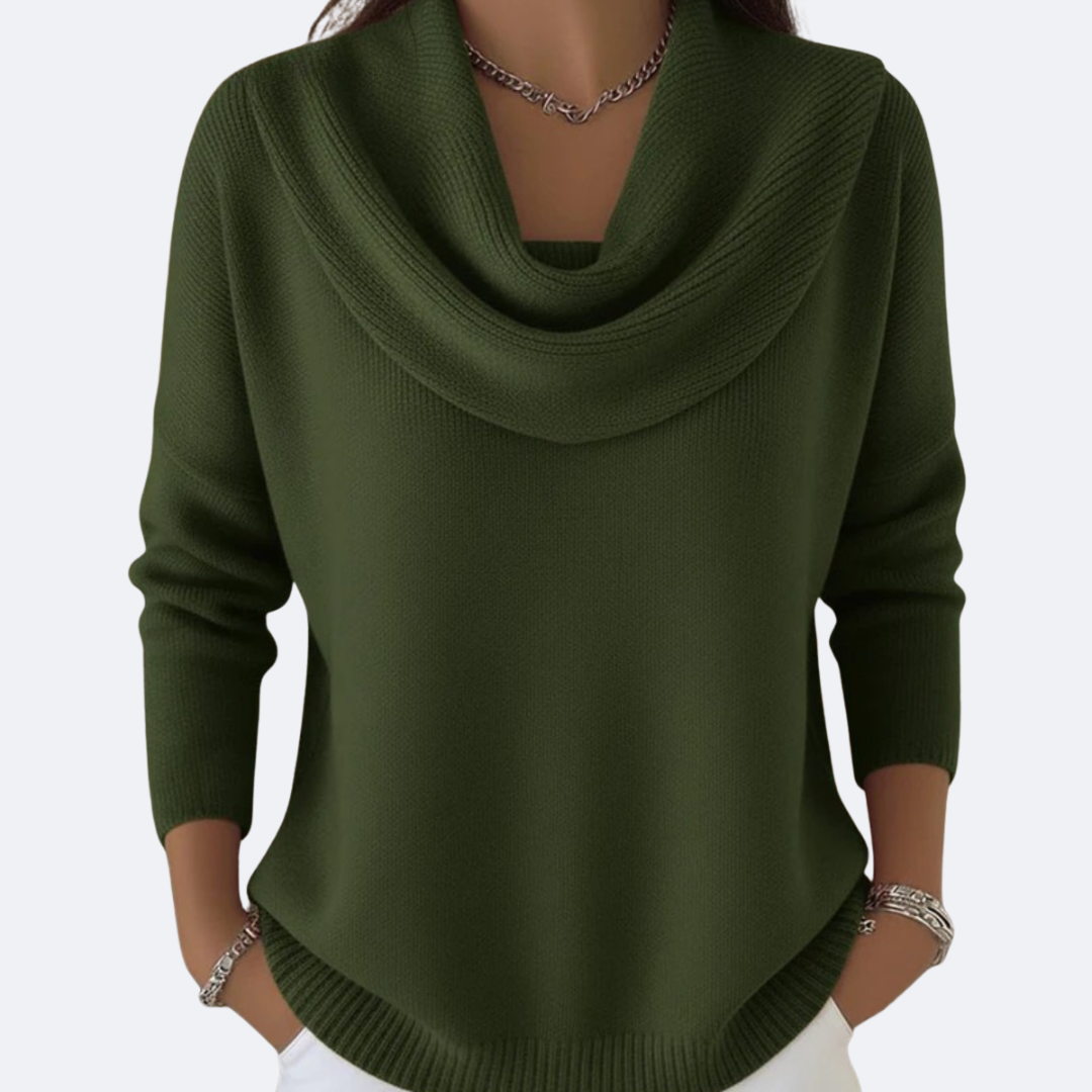 GIULIA - Pull avec Col Ruffle Accueillant