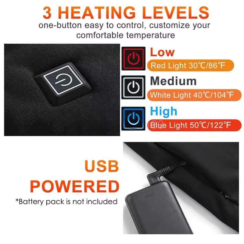 nordivo – Sous-vêtement thermique chauffant rechargeable