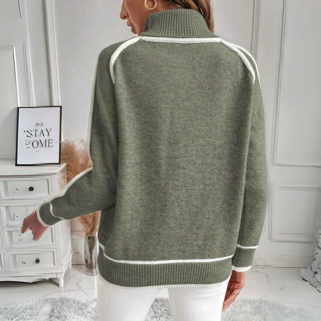 Kaylee | Pull élégant à col montant