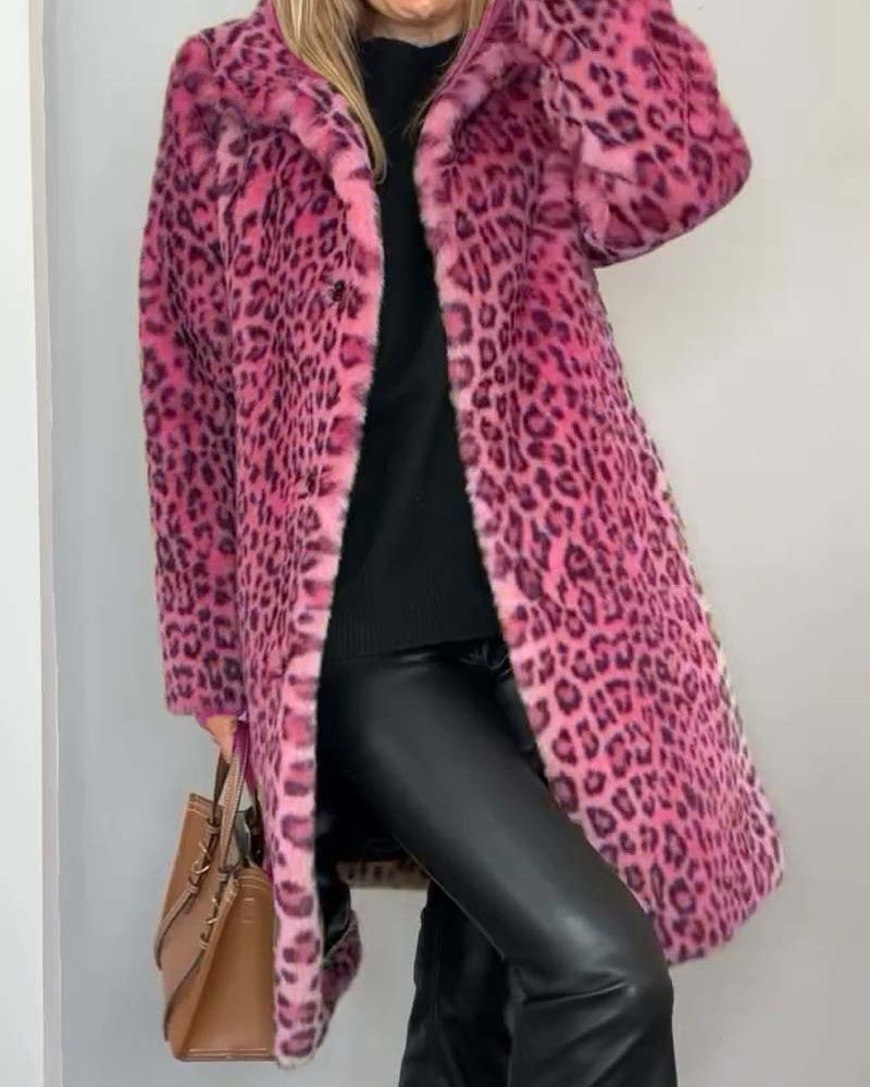 Nerina   -  cappotto leopardato elegante