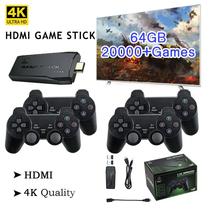 nordivo – Console de jeu HDMI avec jeux rétro et manette sans fil