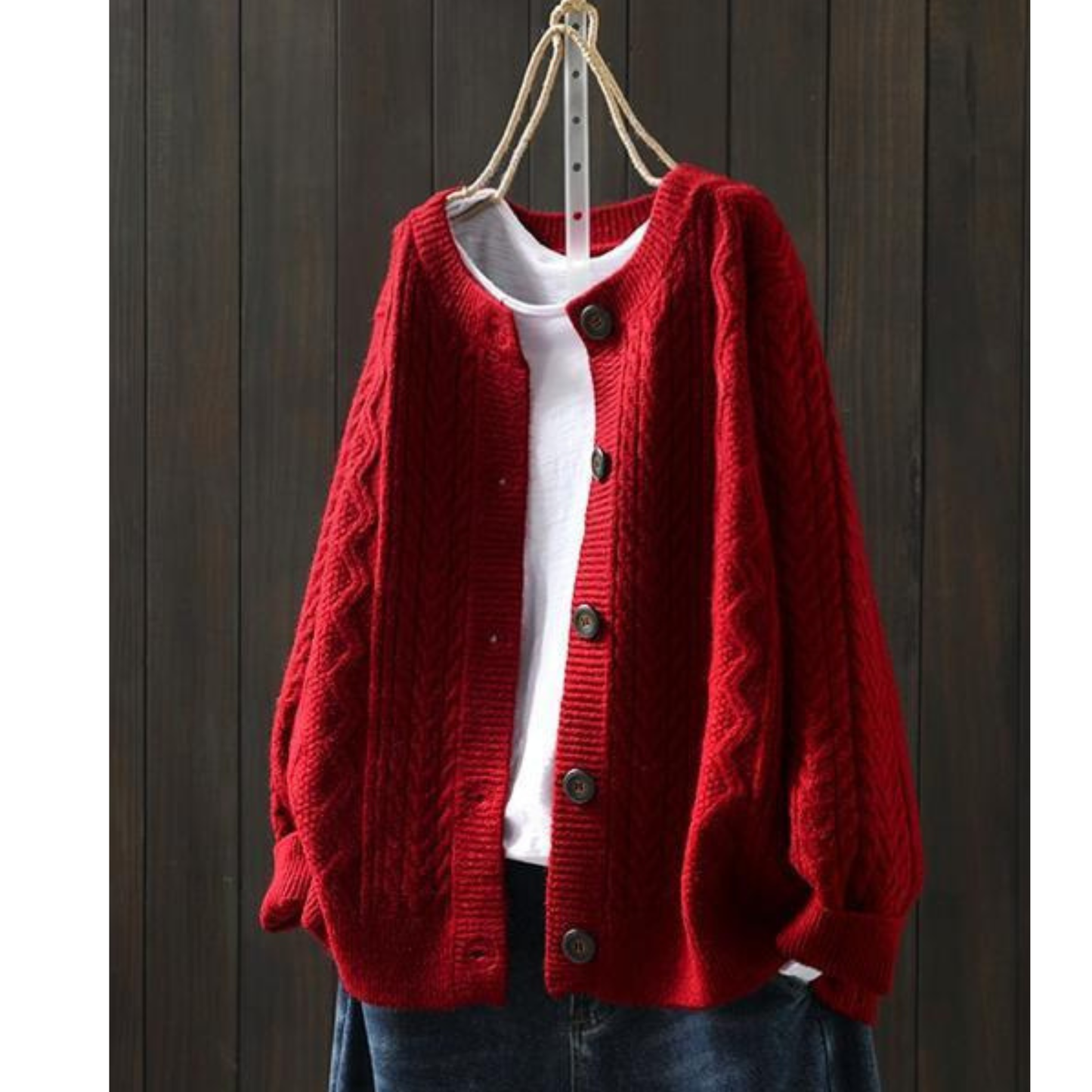 Marina | Cardigan en Maille Tressée Douce