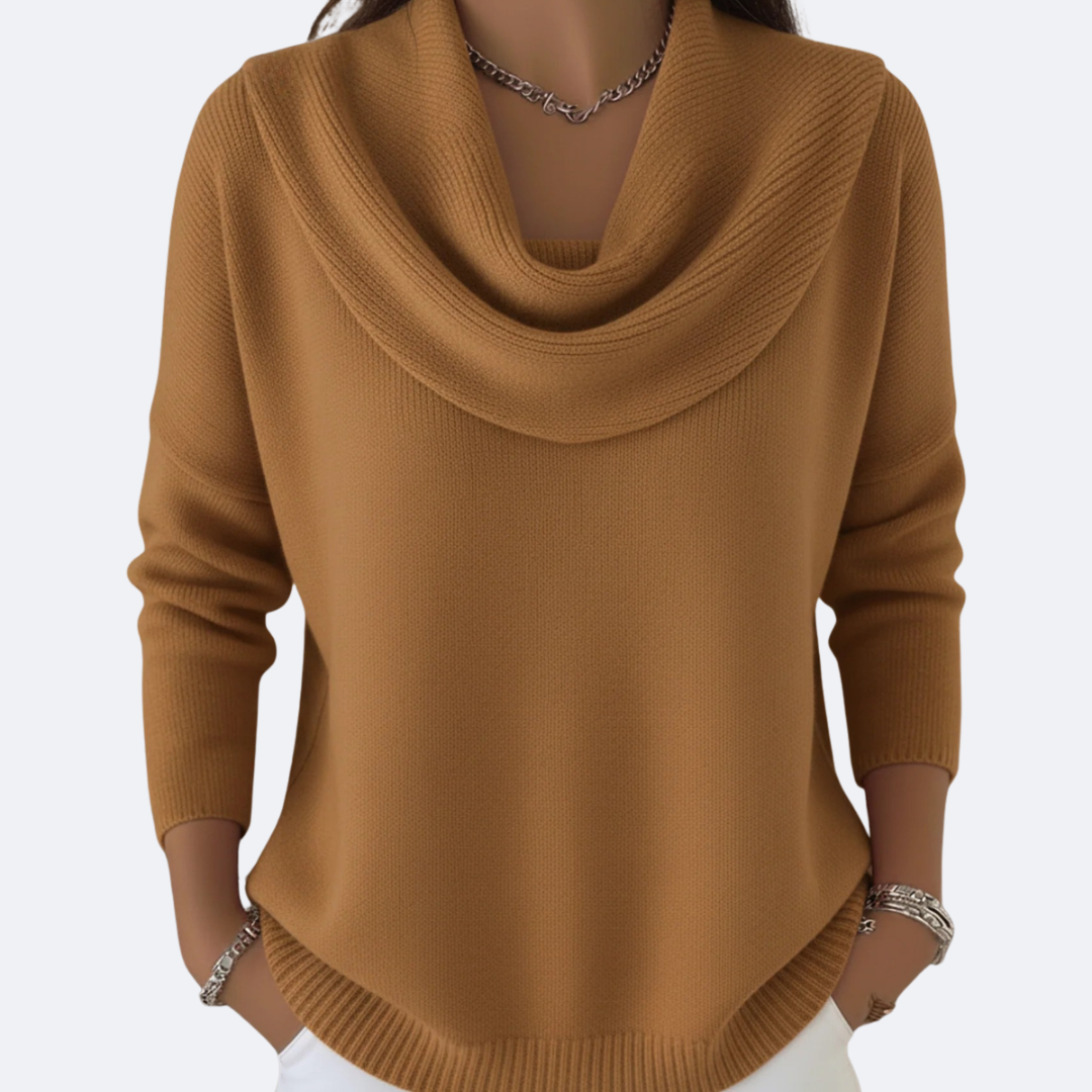 GIULIA - Pull avec Col Ruffle Accueillant