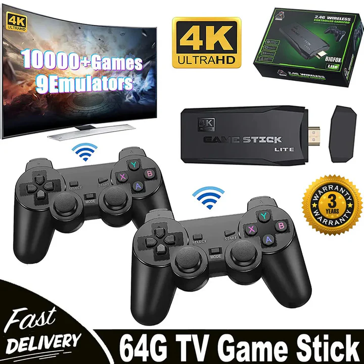 nordivo – Console de jeu HDMI avec jeux rétro et manette sans fil