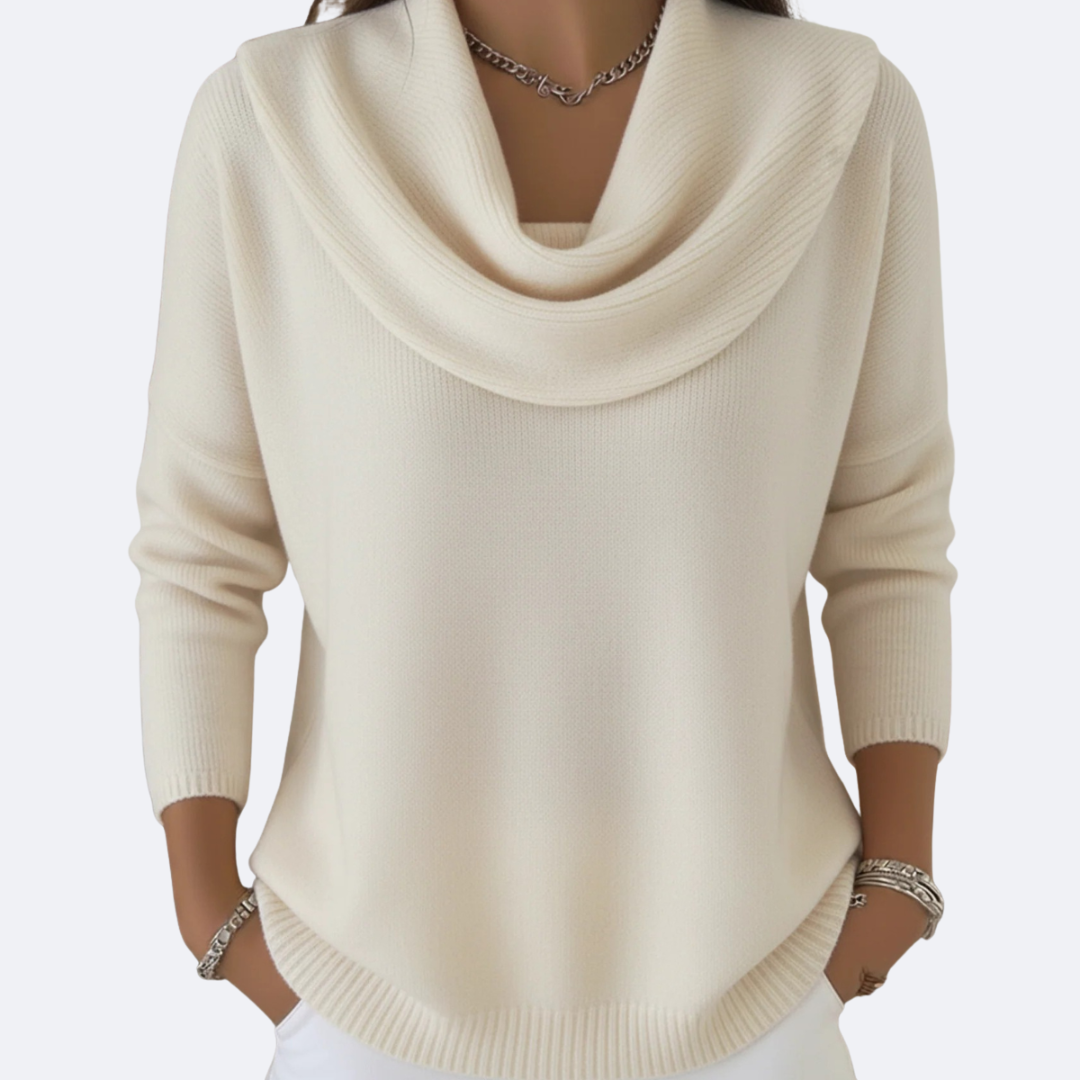 GIULIA - Pull avec Col Ruffle Accueillant