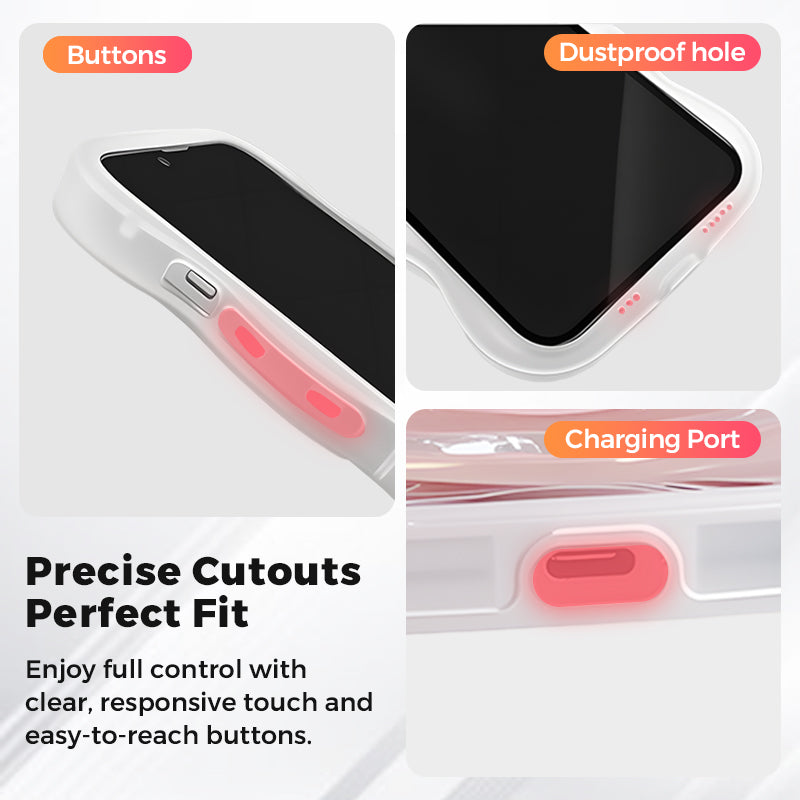 Coque transparente avec motif de pommes pour iPhone