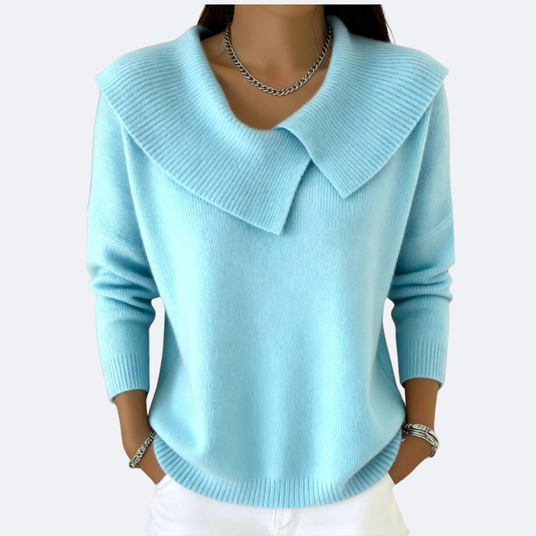 LUCIA - Pull Chaud avec Col Col Doux