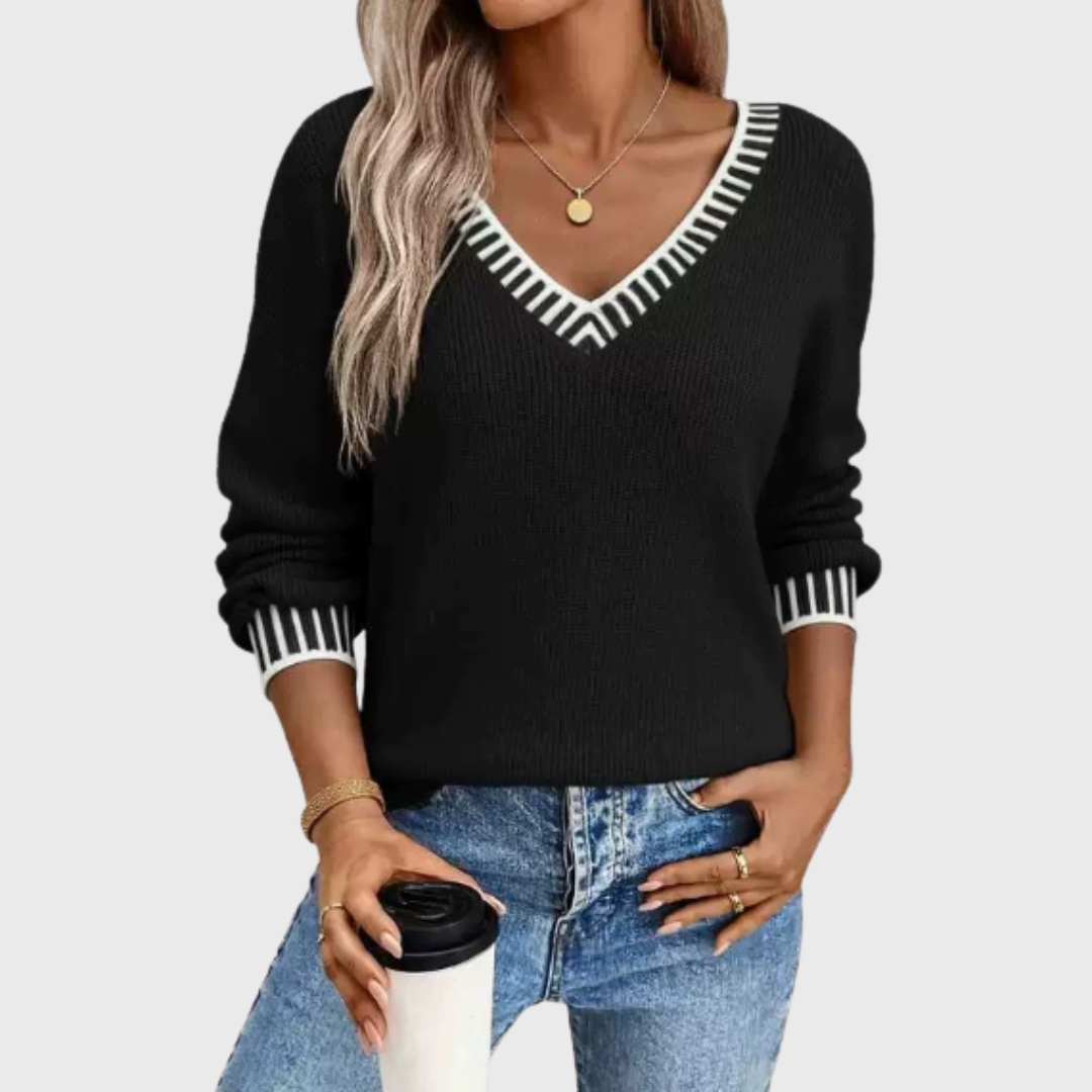 Mara | Pull Doux avec Décolleté en V