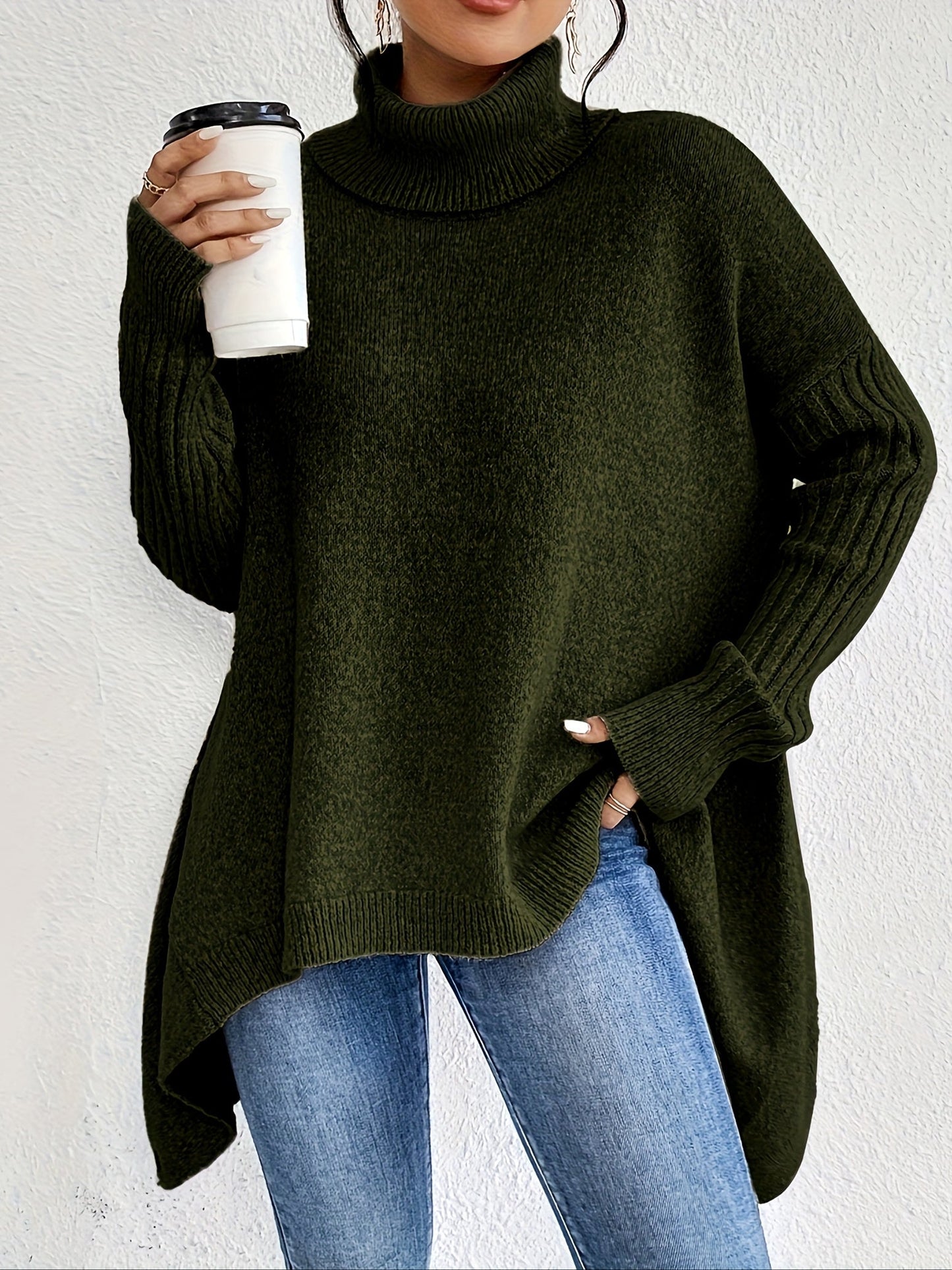 Odette - maglione dolcevita over