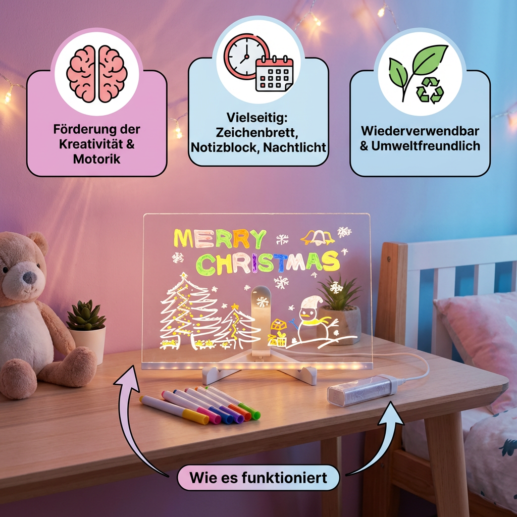 Lavagna luminosa LED per disegno bambini