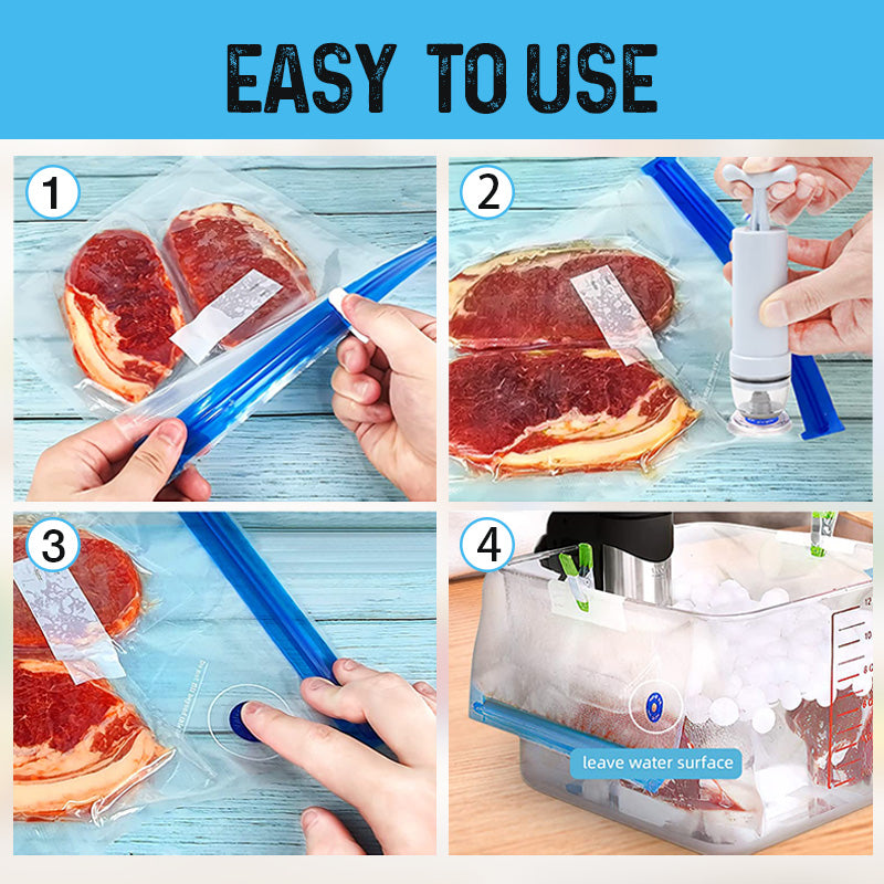 Ensemble de sachets pour scellants sous vide de cuisine