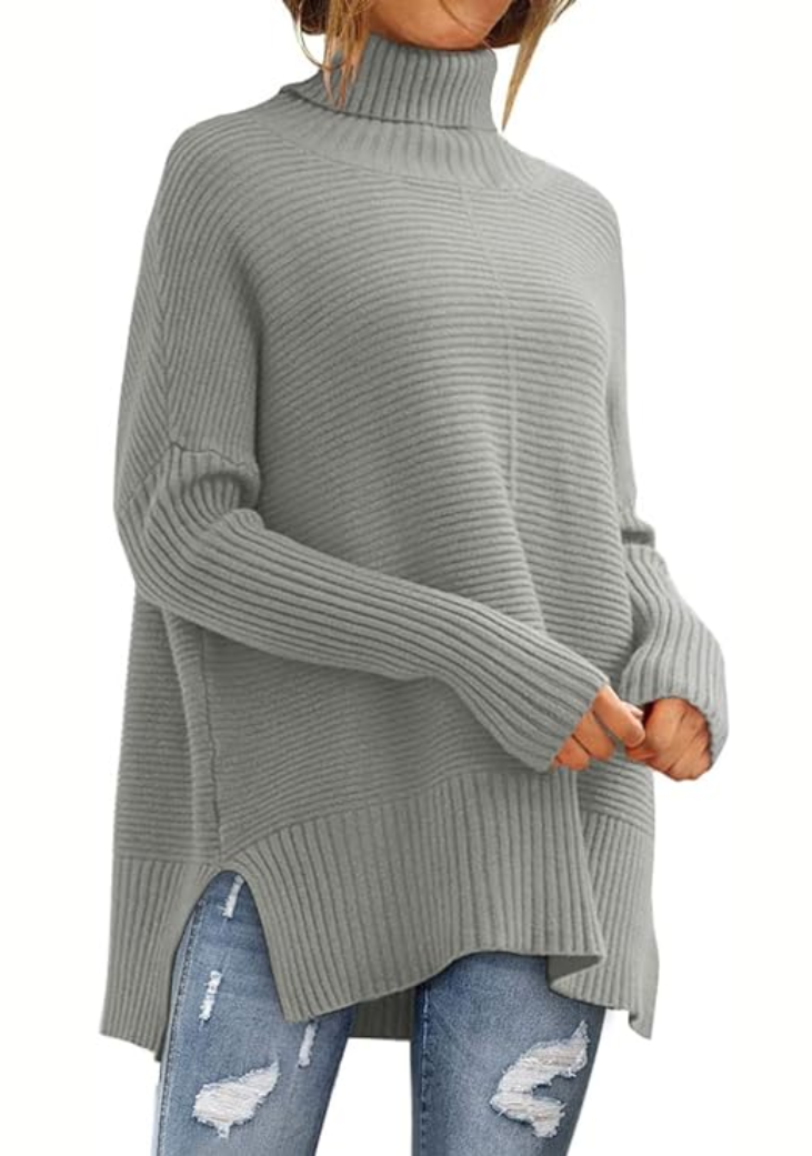 Elisa | Pull Chaud à Col Roulé Enveloppant