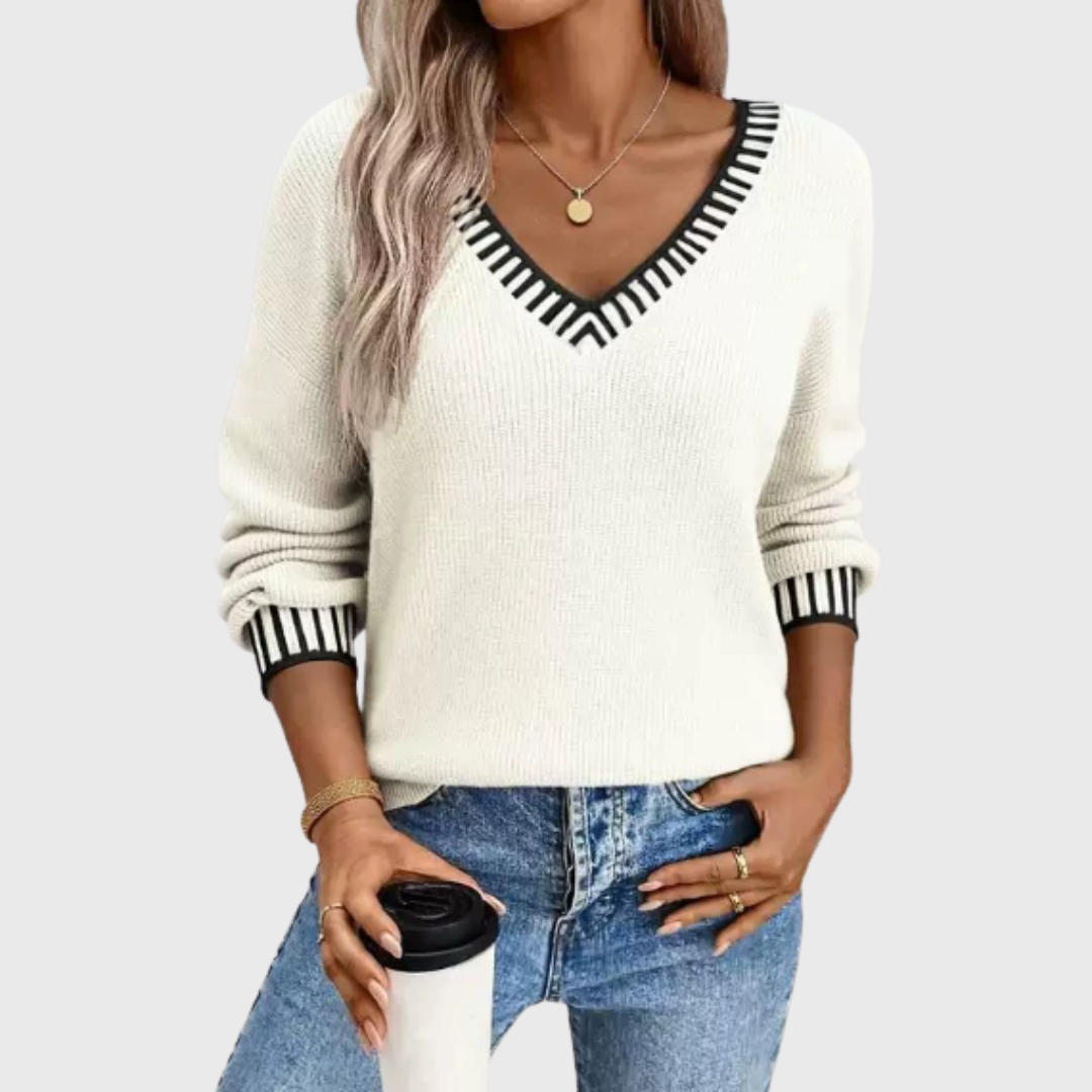 Mara | Pull Doux avec Décolleté en V