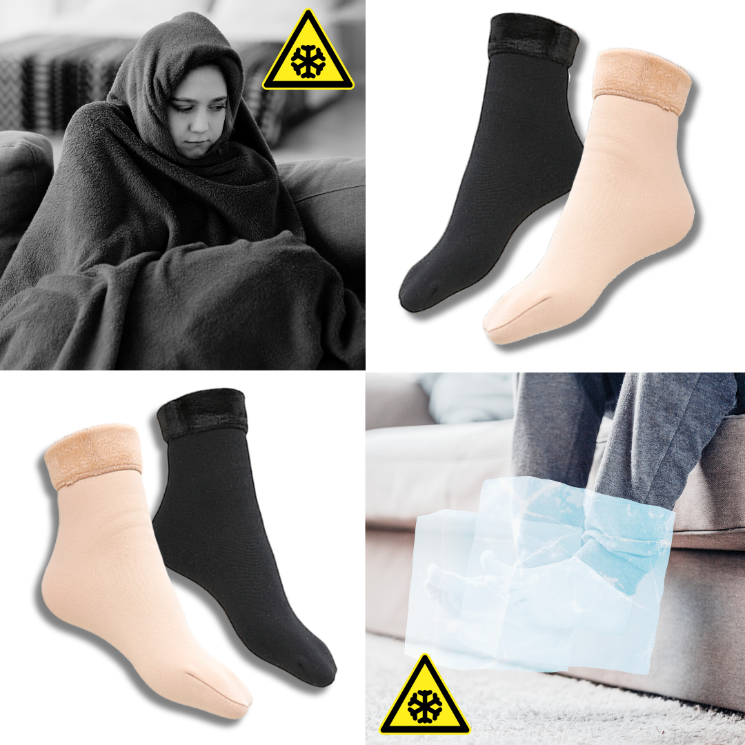 Ensemble de 4 ComfySocks – Chaussettes thermiques unisexes