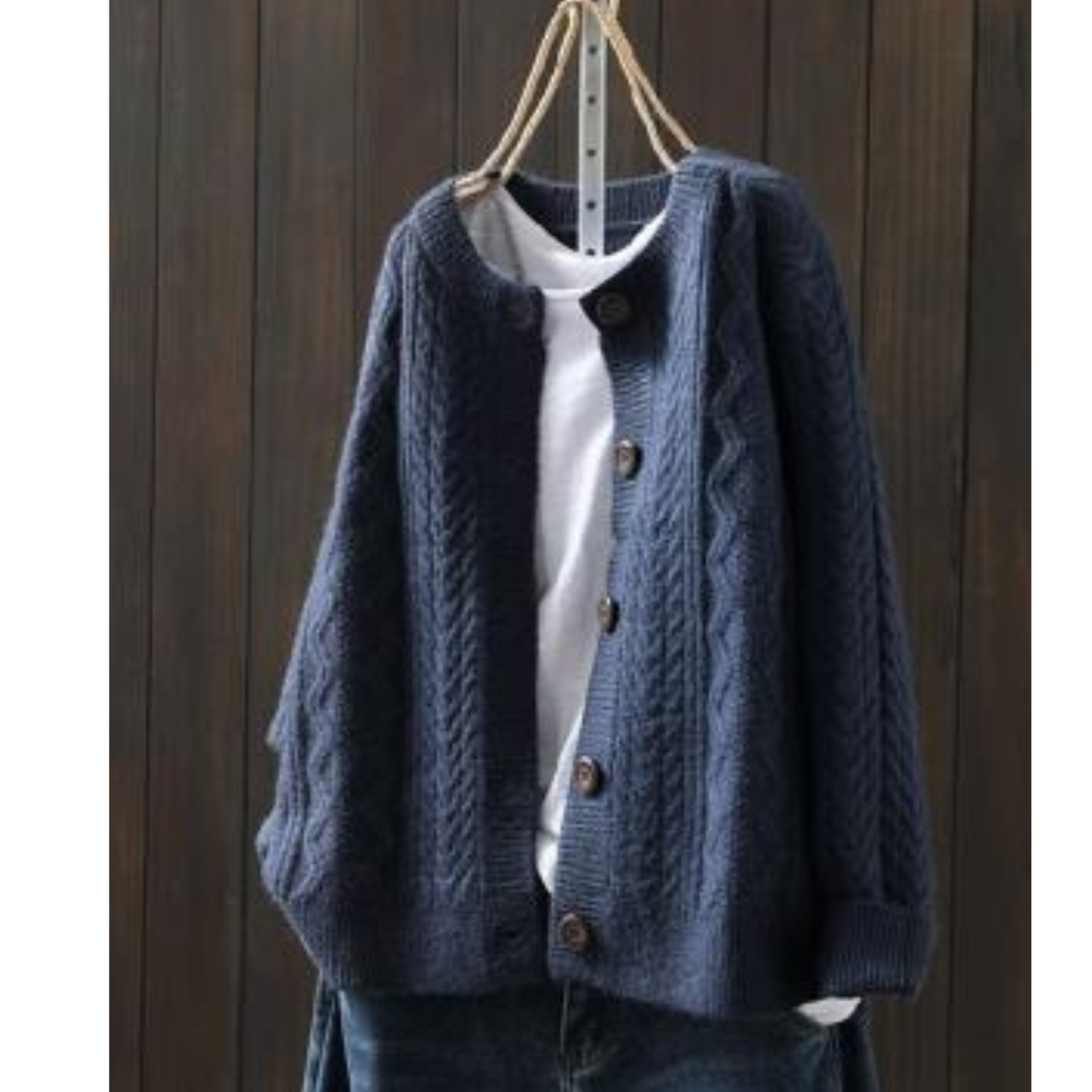 Marina | Cardigan en Maille Tressée Douce