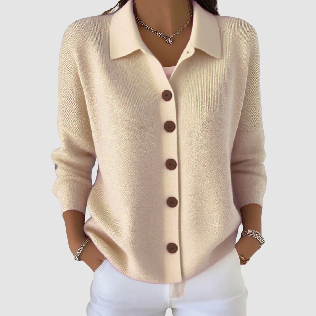 Joanna | Cardigan en Maille avec Boutons