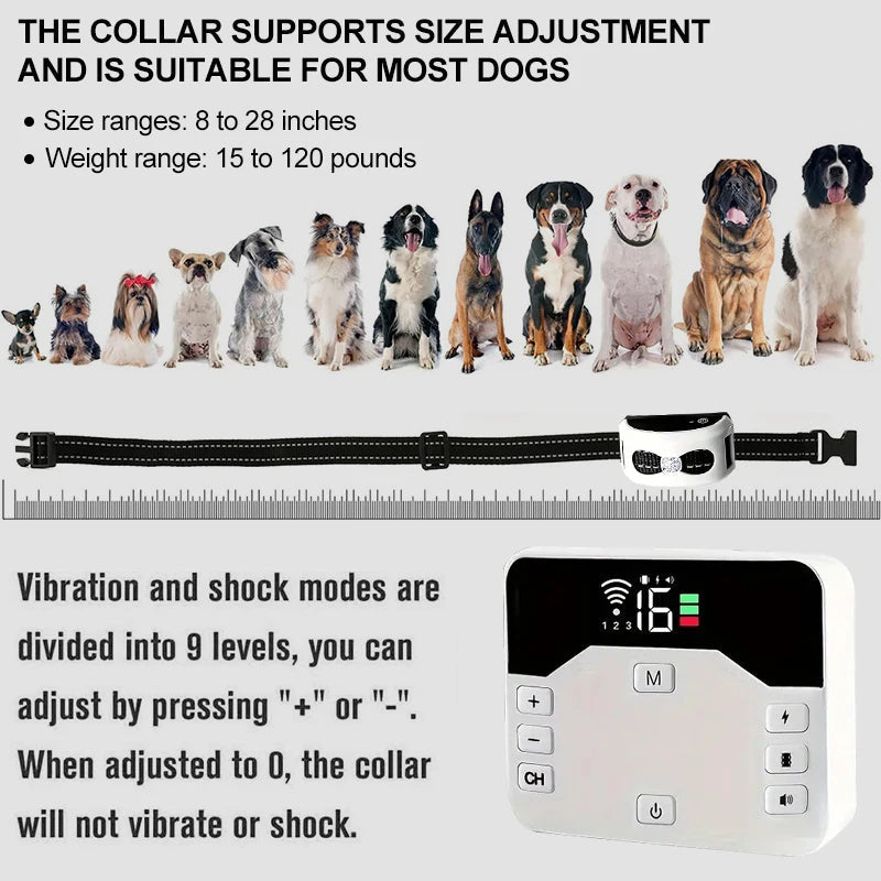 nordivo – Collier de dressage pour chiens sans fil