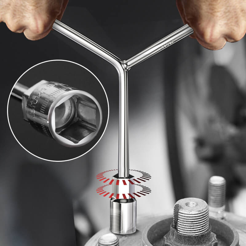Clé à fourche Clé en Y prolongée multifonctionnelle