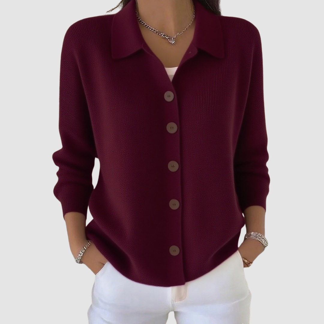 Joanna | Cardigan en Maille avec Boutons