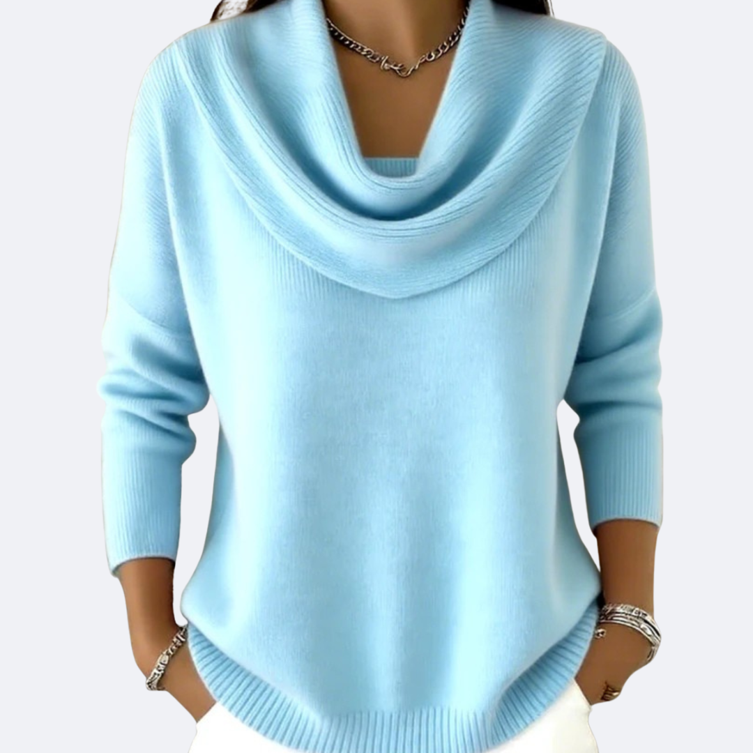 GIULIA - Pull avec Col Ruffle Accueillant