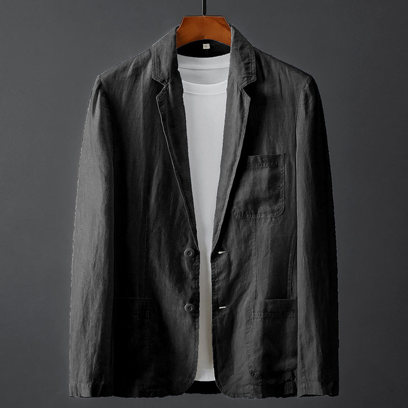 Blazer minimaliste en lin