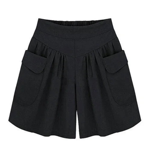 Shorts de plage décontractés pour femme avec taille élastique