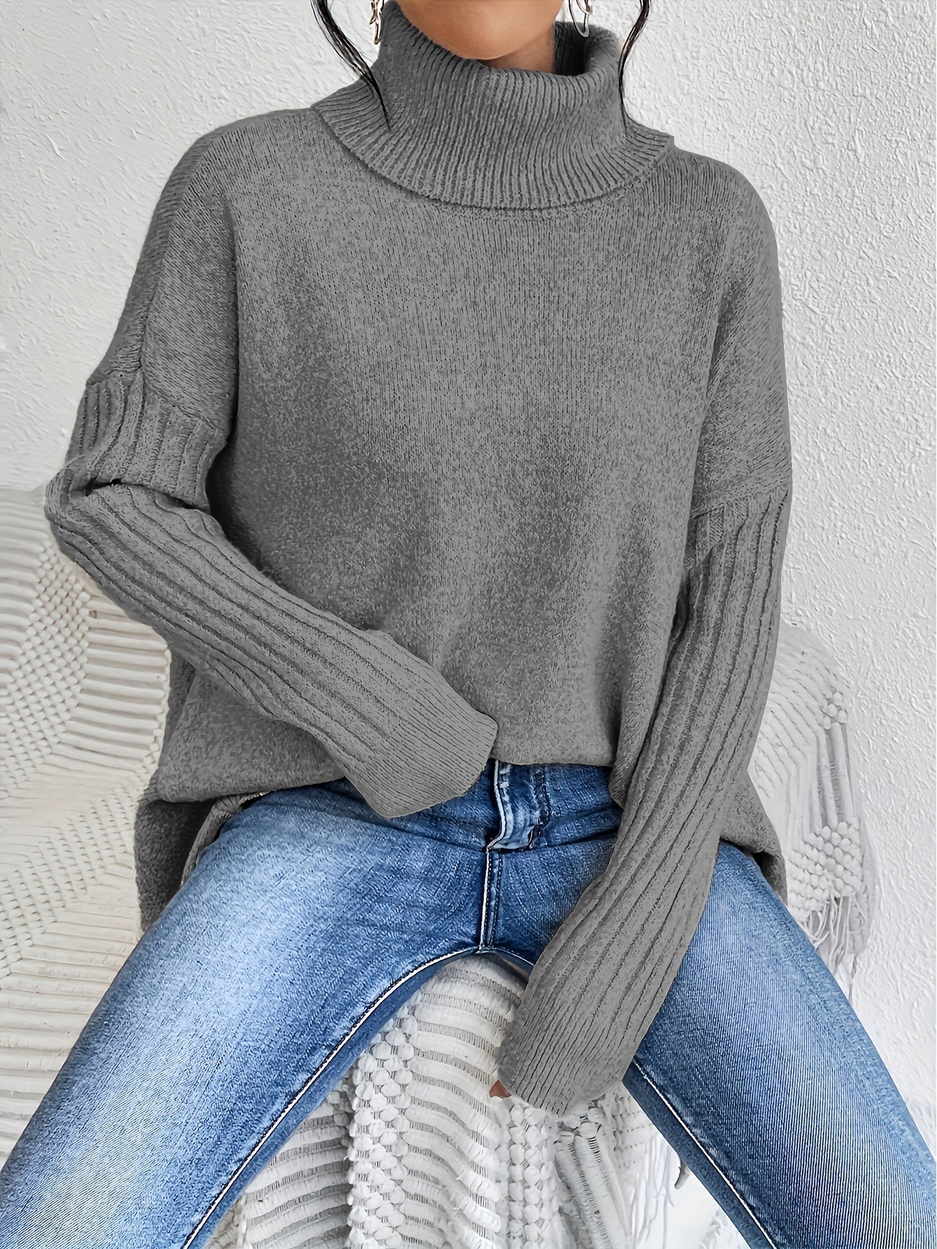 Odette - maglione dolcevita over
