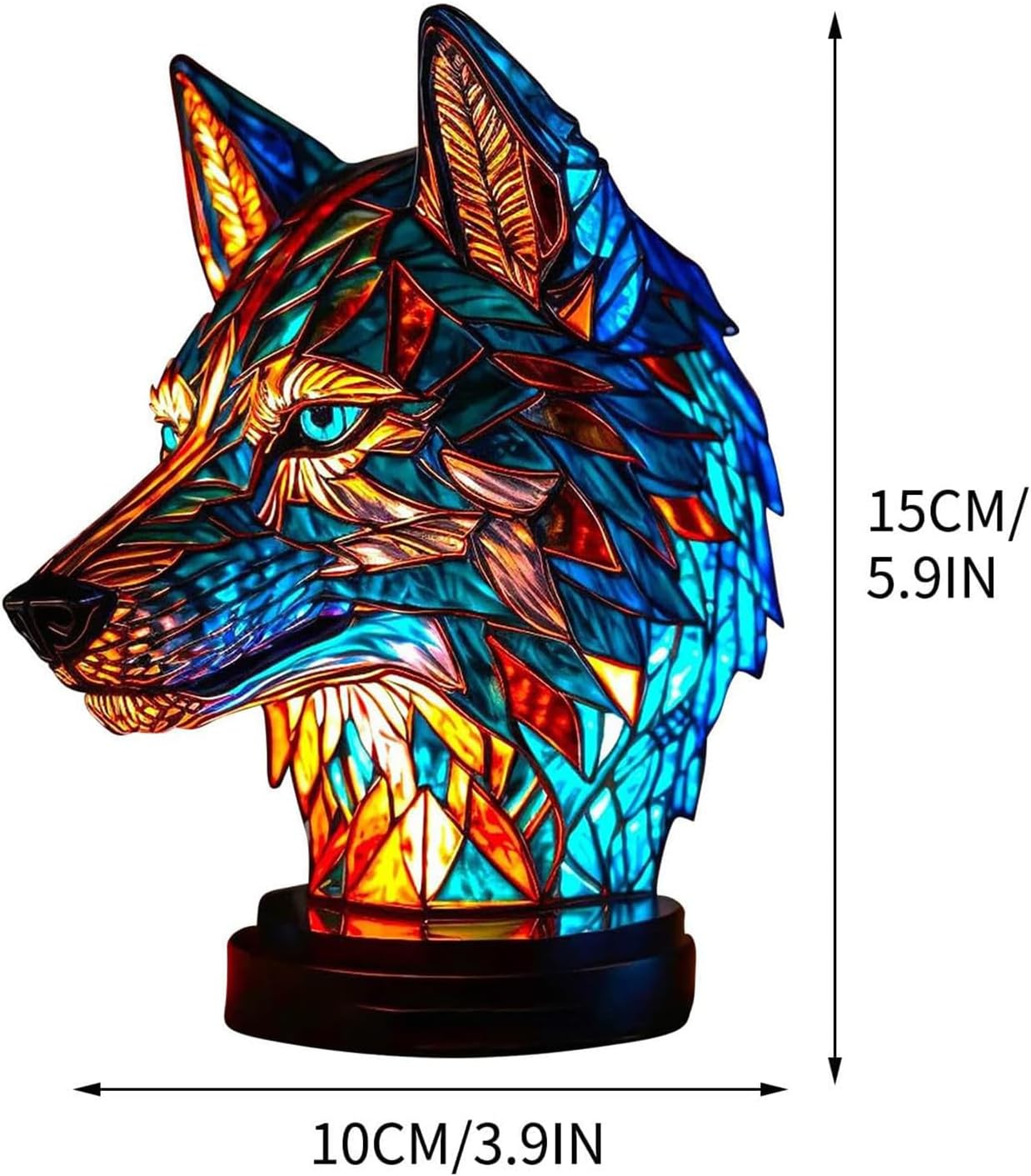 Lampe lupo lumineuse artisanale