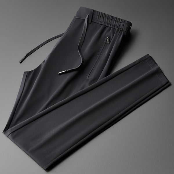Pantalon droit décontracté homme anti-rides