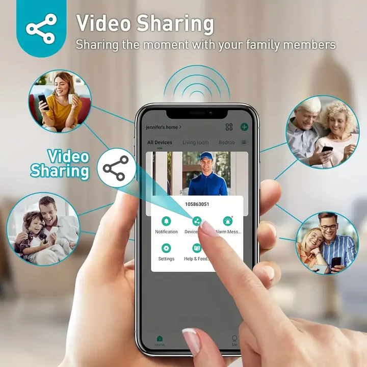nordivo – Sonnette vidéo Wi-Fi sans fil