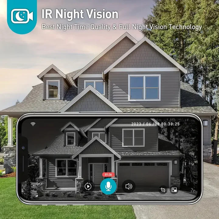 nordivo – Sonnette vidéo Wi-Fi sans fil
