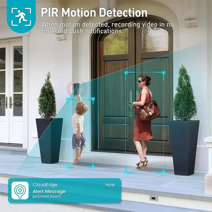 nordivo – Sonnette vidéo Wi-Fi sans fil
