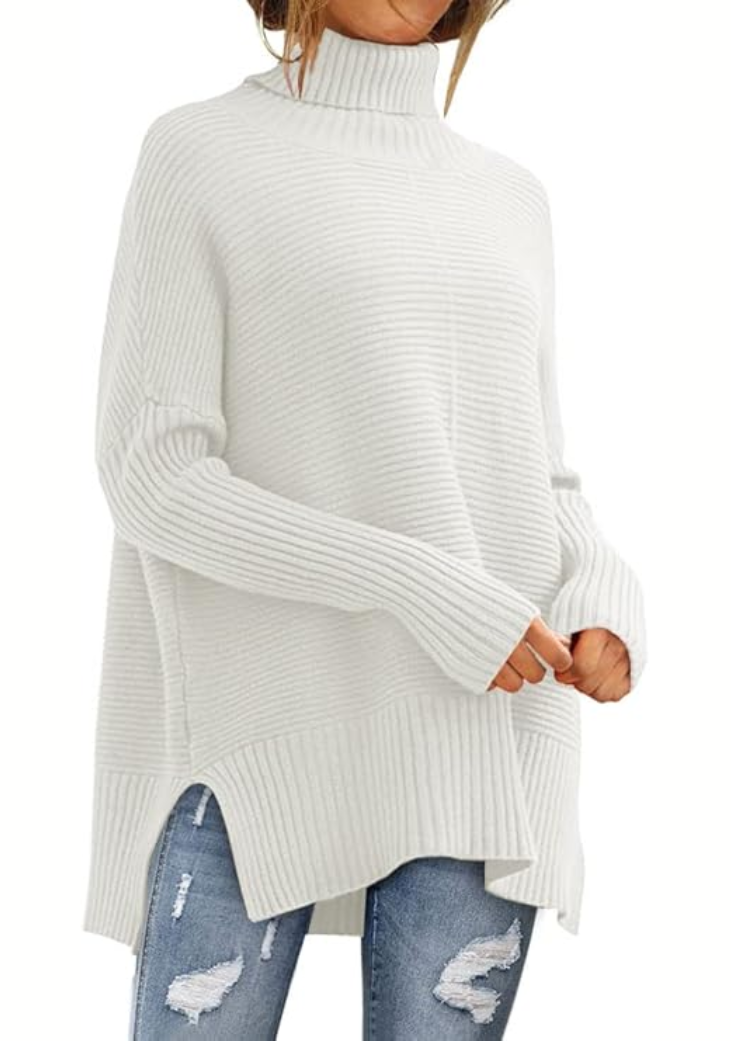 Elisa | Pull Chaud à Col Roulé Enveloppant