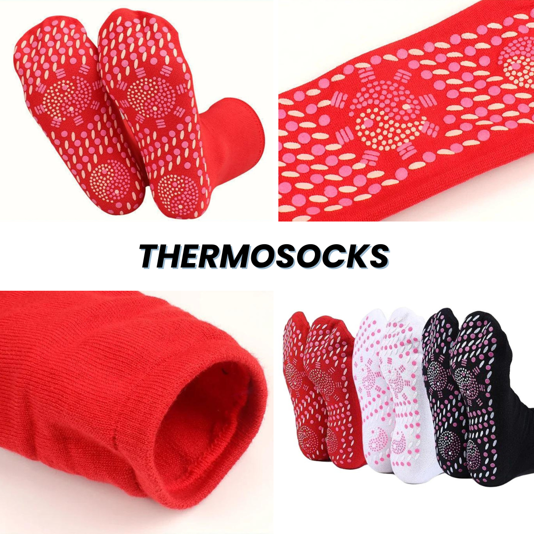 Lot de 4 ThermoSocks – Chaussettes thermiques unisexes