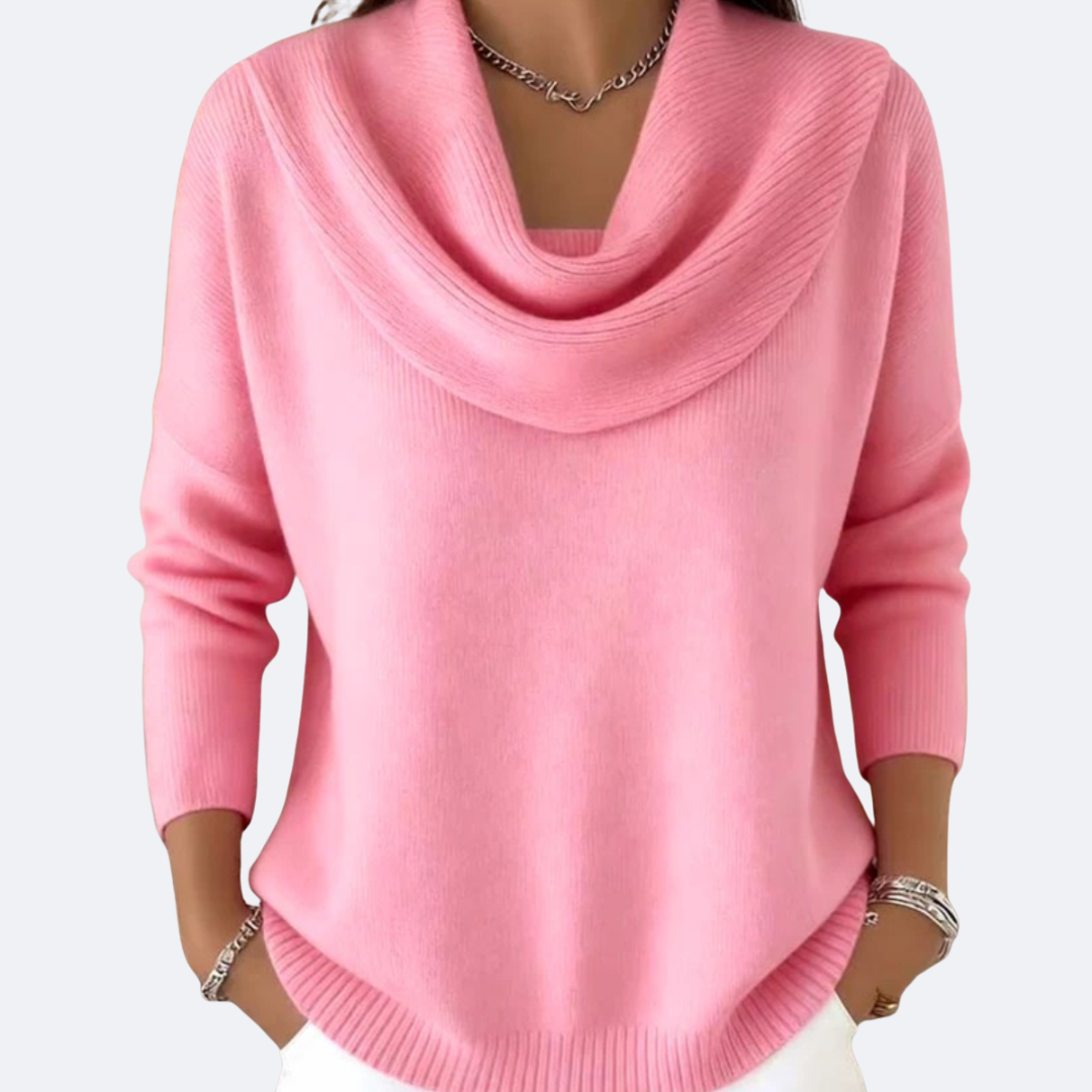 GIULIA - Pull avec Col Ruffle Accueillant