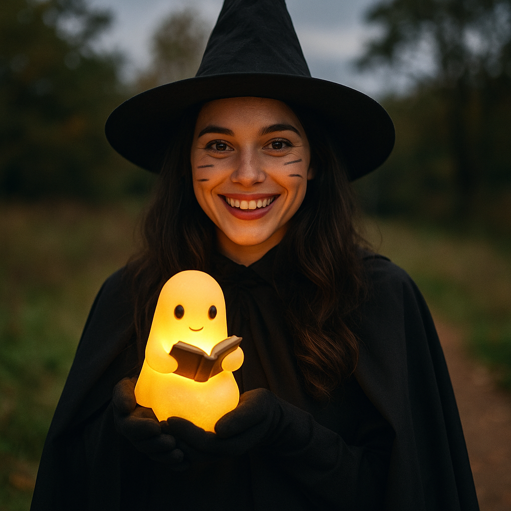 NachtGeist – Petite lampe décorative avec lumière et chaleur