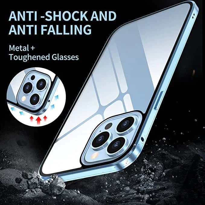 Coque magnétique anti-regard pour iPhone