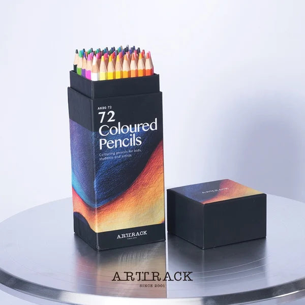 Ensemble de 48 crayons de couleur, feutres à l'huile colorés