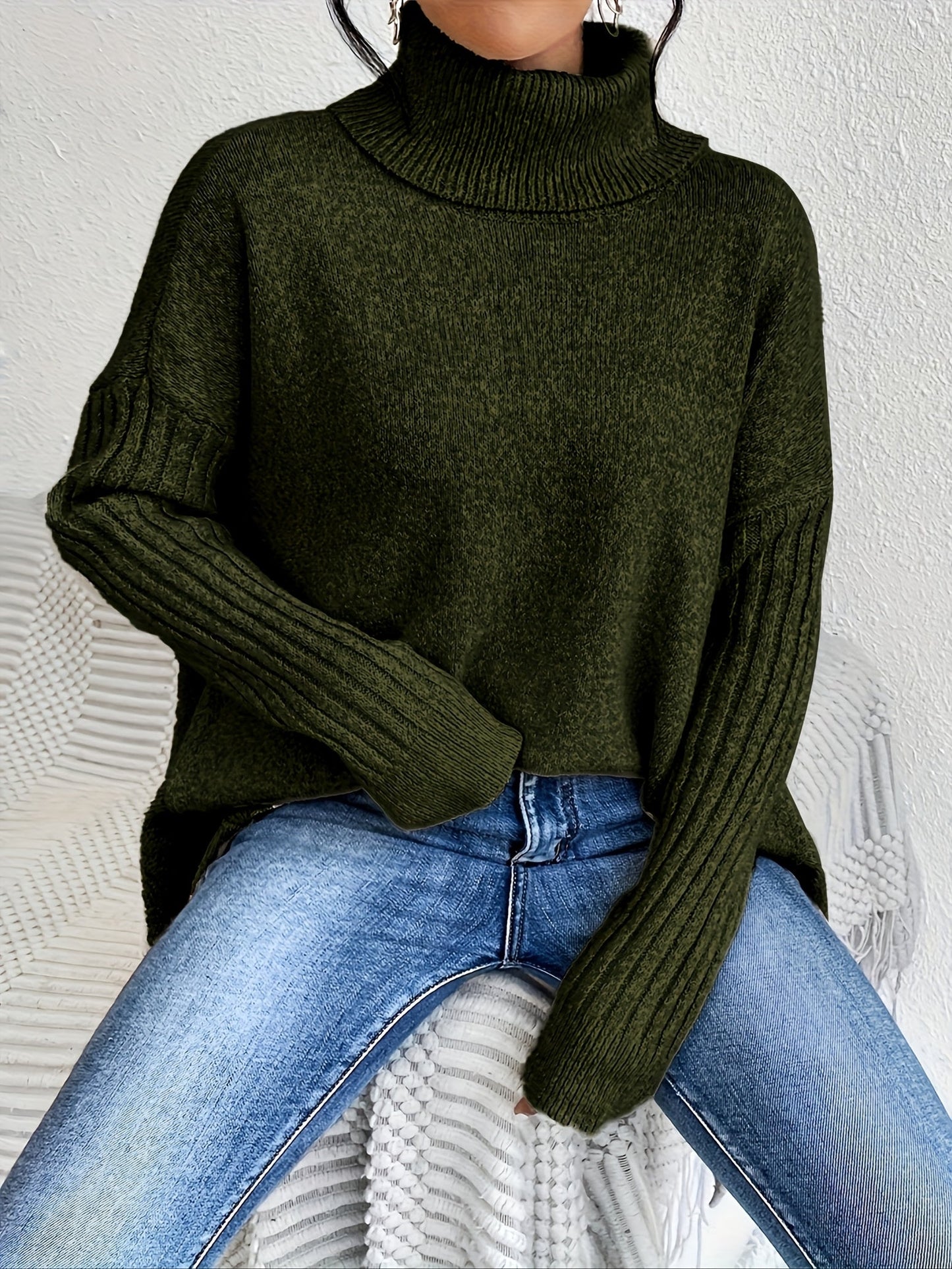 Odette - maglione dolcevita over