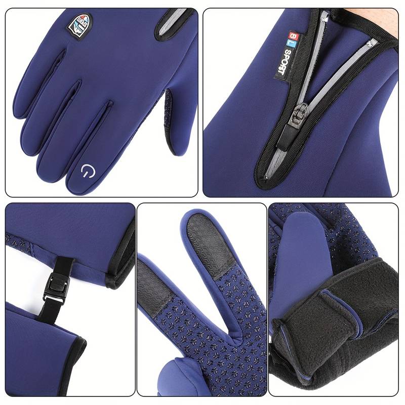 Gants chauffants outdoor imperméables avec fonction tactile