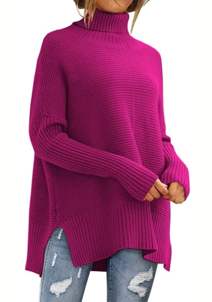 Elisa | Pull Chaud à Col Roulé Enveloppant