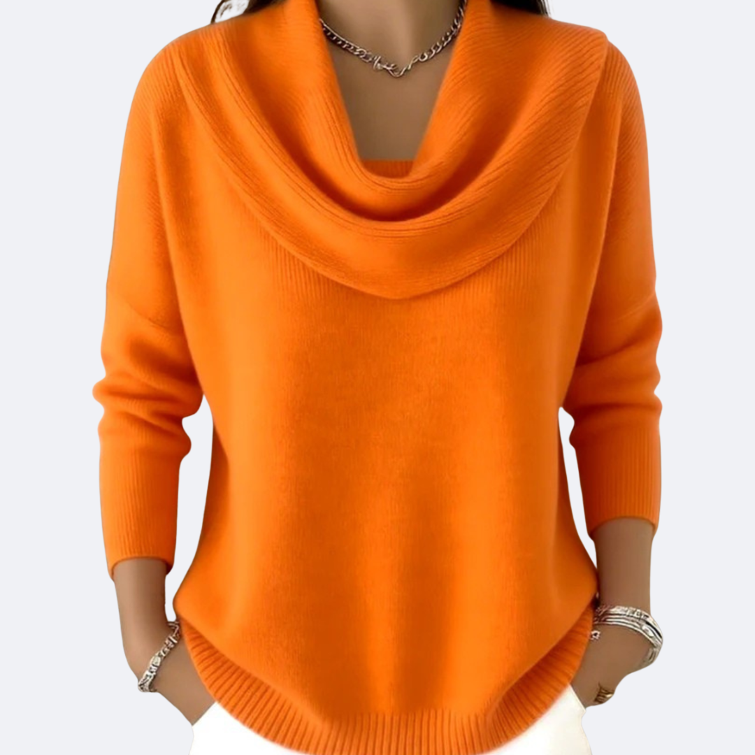 GIULIA - Pull avec Col Ruffle Accueillant