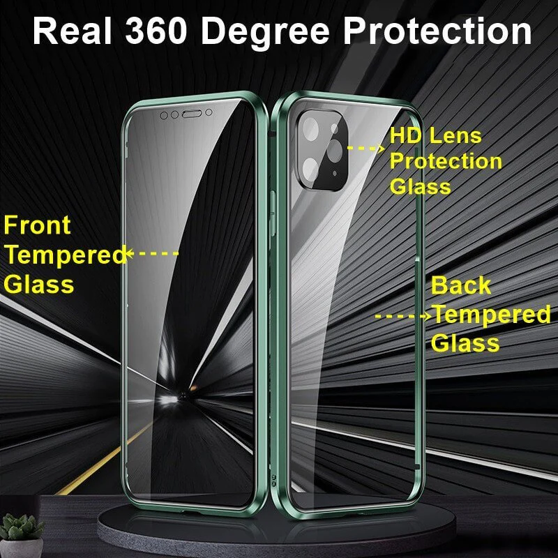 Coque magnétique anti-regard pour iPhone