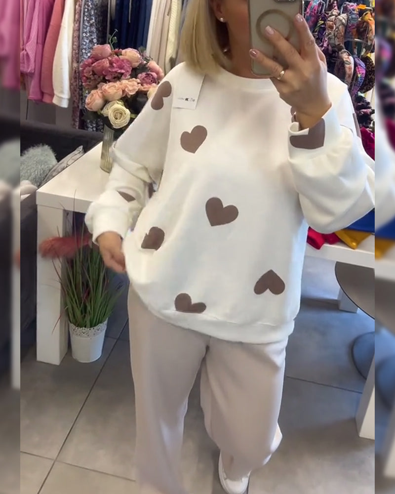 Kate - maglione cuori chic