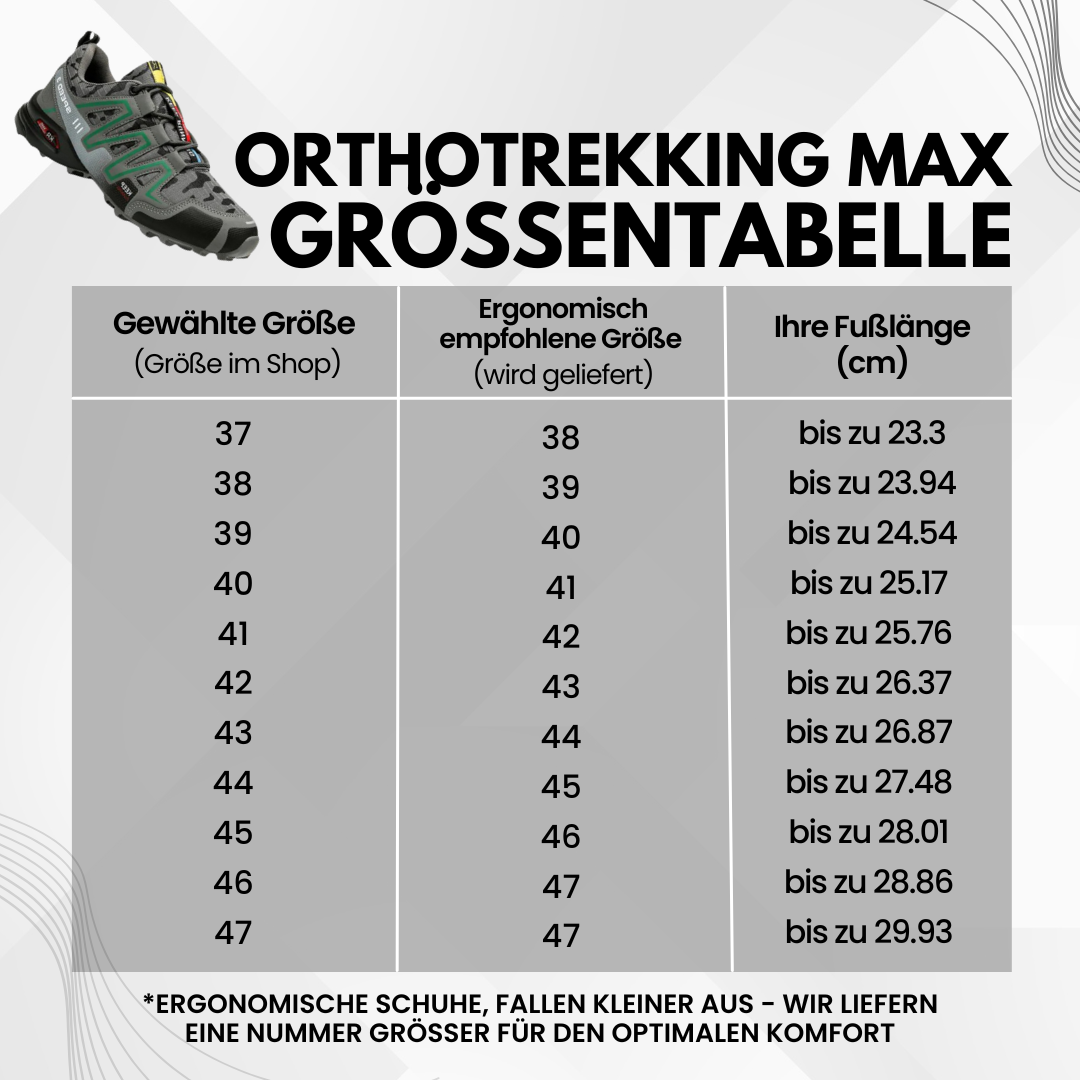 OrthoTrekking Max – Scarpe da trekking ergonomiche