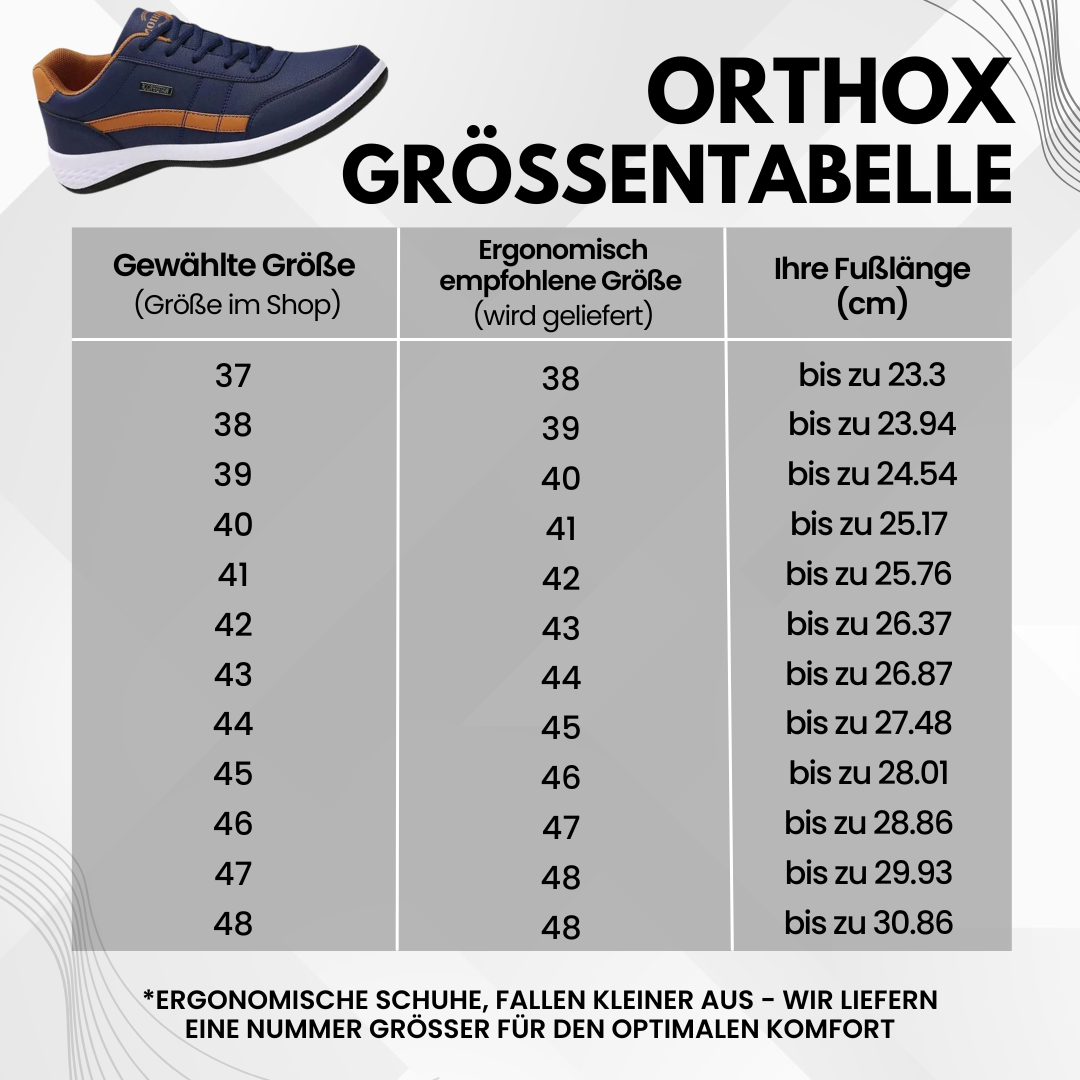 OrthoX – Chaussures confort ergonomiques unisexes