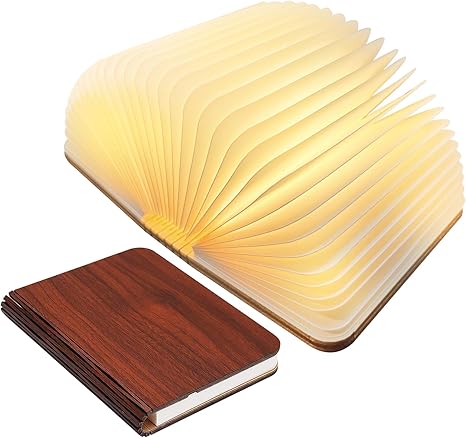 Lampe de table pliante en bois LED